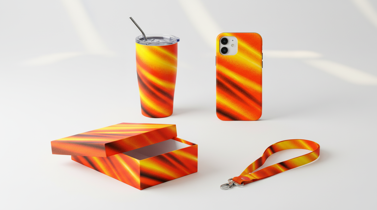 Trendy atmospheric abstract gradient design ArunikaRuby