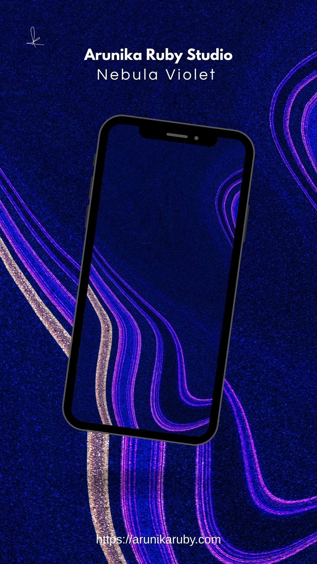 Fluid purple nebula texture with interstellar-inspired marble movement