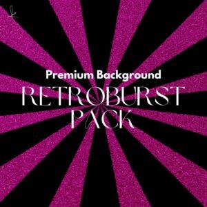 Vintage pop-art radial burst wallpaper with bright neon colors